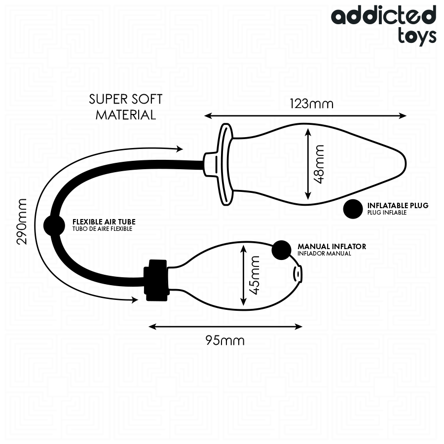 ADDICTED TOYS - PLUG ANAL INFLABLE MODELO 1 - Image 4