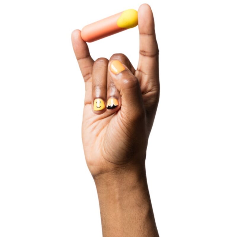 ROMP - RIOT MULTIFUNCIONAL VIBRATÓRIO BULLET LARANJA + AMARELO - Image 5