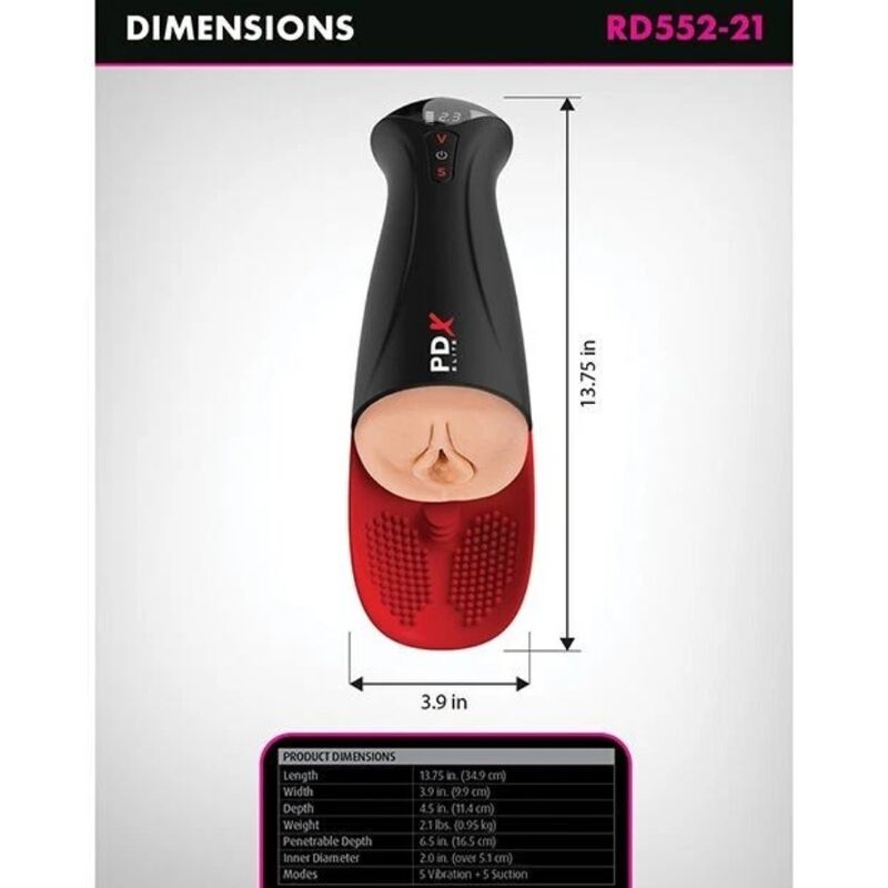 PDX ELITE - FUCK-O-MATIC PRO XL MASTURBADOR AUTOMÁTICO 42 CM - Image 5