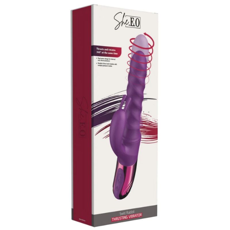 SHE.E.O - VIBRADOR REDEMOINHO COELHO ROXO - Image 4