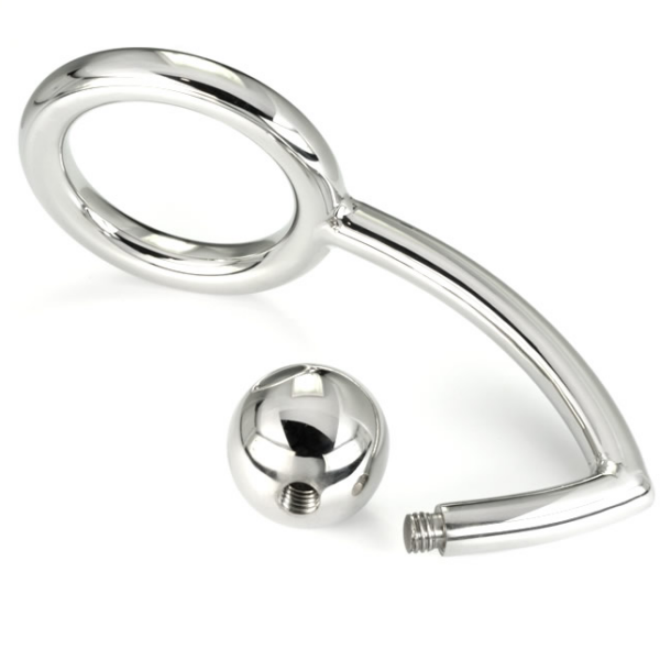 METAL HARD - ANEL DE GALO COM GANCHO ANAL INTRUSO 45MM - Image 2