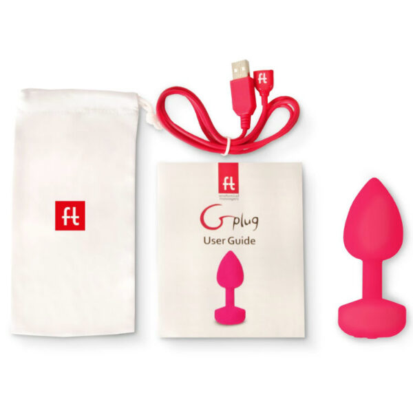 G-VIBE - FUNTOYS GPLUG ANAL VIBRADOR RECARREGVEL PEQUENO NEON ROSA 3CM - Image 3