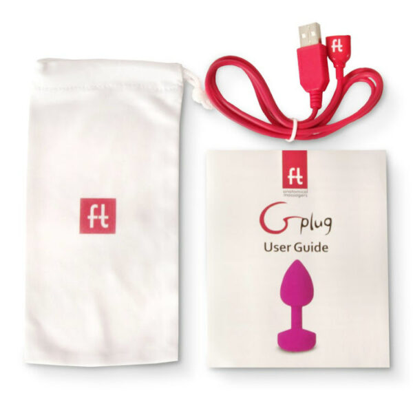 G-VIBE - FUNTOYS GPLUG ANAL VIBRADOR RECARREGVEL PEQUENO NEON ROSA 3CM - Image 4