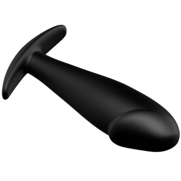 PRETTY LOVE - PLUG ANAL FORMA DE PÊNIS DE SILICONE PRETO - Image 4