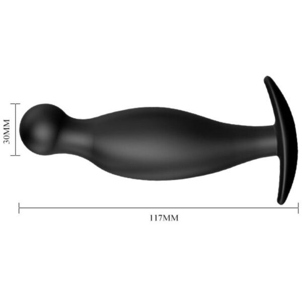 PRETTY LOVE - PLUG ANAL DE SILICONE 11.7 CM PRETO - Image 4
