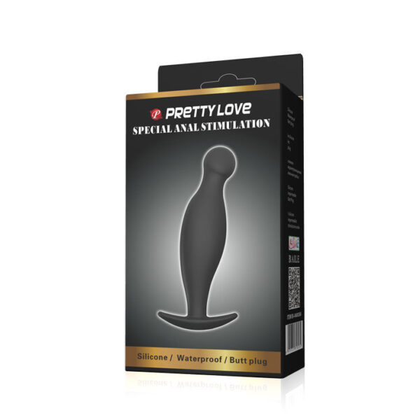 PRETTY LOVE - PLUG ANAL DE SILICONE 11.7 CM PRETO - Image 5