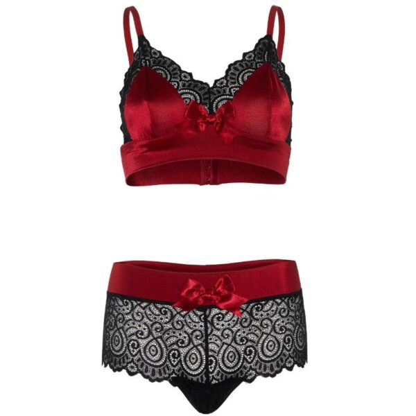 LEG AVENUE - CONJUNTO 2 PEAS PRETO E VERMELHO S/M - Image 4