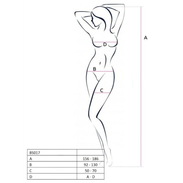 PASSION - MULHER BS017 BODYSTOCK BRANCO TAMANHO ÚNICO - Image 2