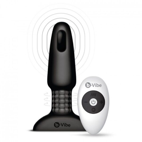 B-VIBE - PLUG ANAL DE CONTROLE REMOTO RIMMING 2 PRETO - Image 3
