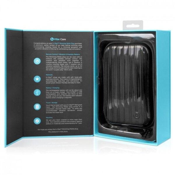 B-VIBE - RIMMING CONTROLE REMOTO PLUG ANAL PETITE TEAL - Image 5