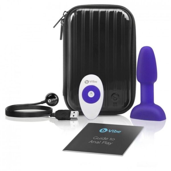 B-VIBE - RIMMING CONTROLE REMOTO PLUG ANAL PETITE LILAC - Image 2