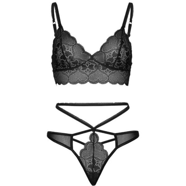 LEG AVENUE - CONJUNTO 2 PEAS STRAPPY CUT G STRING S/M - Image 4
