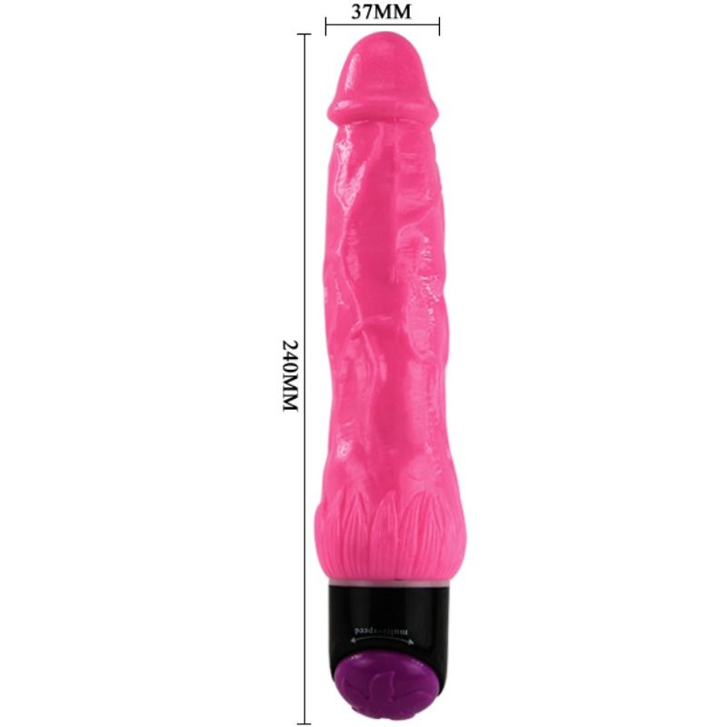 BAILE - VIBRADOR SEXO REALISTA COLORIDO ROSA 24 CM - Image 2