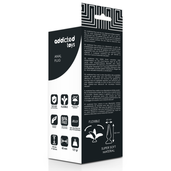 ADDICTED TOYS - PLUG ANAL 14.5 CM PRETO - Image 5