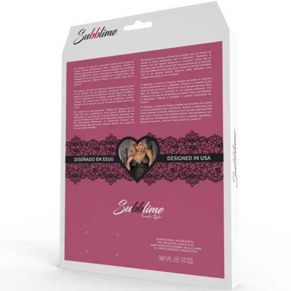 SUBBLIME - QUEEN PLUS SET SUJETADOR Y PANTIES CON LIGUERO - Image 5
