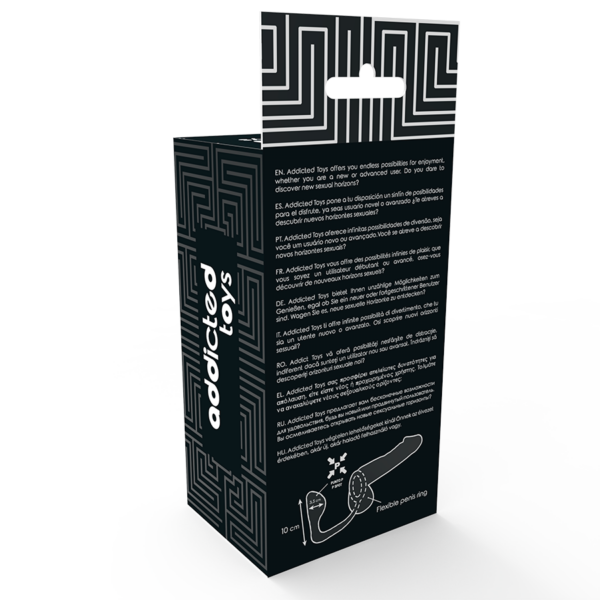 ADDICTED TOYS - PLUG ANAL COM ANEL DE PÊNIS PRETO - Image 5