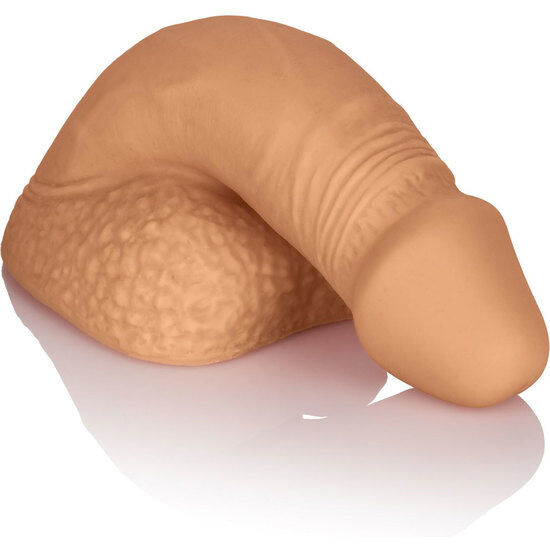 CALEXOTICS - EMBALAGEM DE SILICONE PÉNIS 12.75 CM CARAMELO