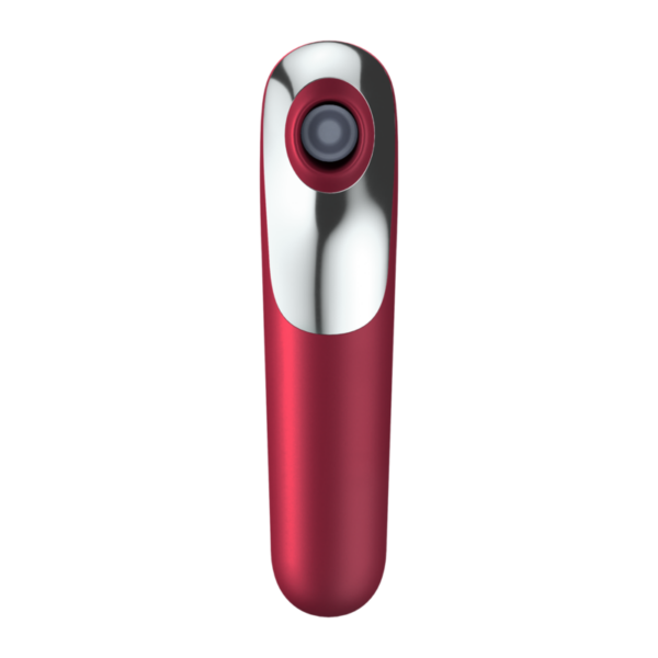 SATISFYER - VIBRADOR E SUCCIONADOR DUAL LOVE COM AR PULSADO VERMELHO - Image 4