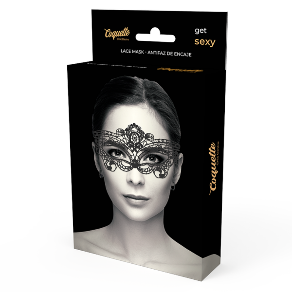 COQUETTE CHIC DESIRE - MSCARA DE RENDA PRETA FINA - Image 5