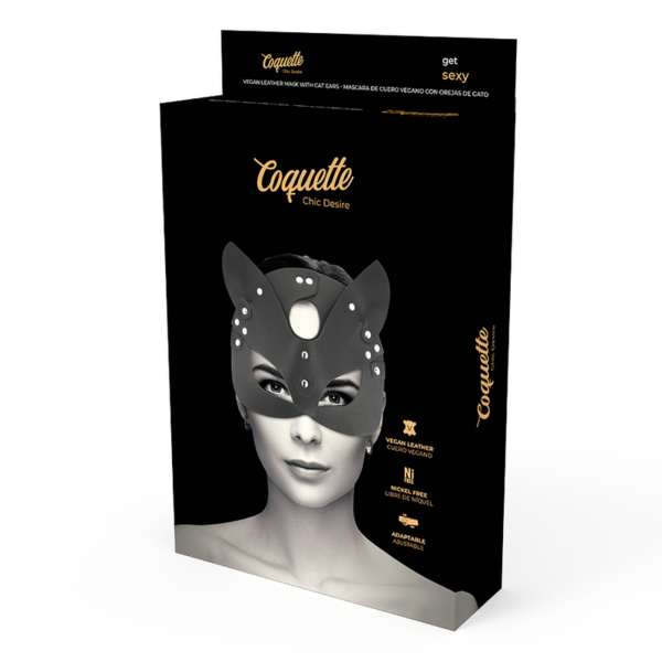 COQUETTE CHIC DESIRE - MSCARA DE COURO VEGANO COM ORELHAS DE GATO - Image 5