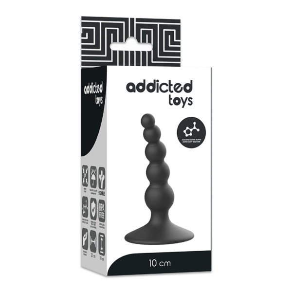ADDICTED TOYS - PLUG SEXUAL ANAL 10 CM PRETO - Image 5